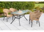 Garten-Essgruppe MERXX "Ravenna", beige (natur), Sitzmöbel-Sets, Garten-Essgruppe
