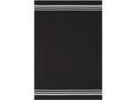 Geschirrtuch STUCO "Waffel, farbig", schwarz (schwarz, weiß), B:50cm L:70cm, 100% Baumwolle, Geschirrtücher, Geschirrtuch