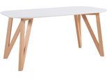 Essgruppe SALESFEVER "Växjö - Familienfreundlicher Esstisch inkl. Stühle", grau, Sitzmöbel-Sets, Essgruppe, bestehend aus 4 modernen Polsterstühlen und einem 180 cm breitem Tisch