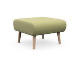 Polsterhocker HOME AFFAIRE "Swift", gelb (gelb, grün), B:75cm H:44cm T:68cm, 100% Polyester, Hocker, Polsterhocker, passend zur Serie "Swift", B/T/H: 75/68/44 cm