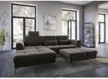 Ecksofa SIT & MORE "Bendigo L-Form", grau (anthrazit), B:284cm H:87cm T:175cm, Sofas, Ecksofa, inklusive Sitztiefenverstellung, Bodenfreiheit 15 cm, 2 Fußfarben