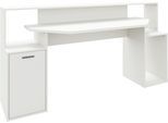 Schreibtisch FMD "Zocker 3", weiß (weiß, weiß, weiß), B:180,5cm H:92,2cm T:59,6cm, Tische, Schreibtisch