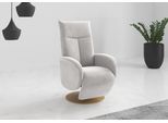 TV-Sessel HOME AFFAIRE "Glendale", weiß (silber), B:75cm H:112cm T:82cm, 90% Polyester, 10% Polyamid, Sessel, TV-Sessel, wahlweise mit Aufstehhilfe, 2 Motoren und Akku