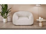 Sessel "YANI Relaxsessel, Loungesessel, Maße B/T/H: 127/96/76 cm", beige, B:127cm H:76cm T:96cm, 100% Polyester, LEGER HOME BY LENA GERCKE, Sessel, Sessel, organische Form, mit Wellenunterfederung, auch in Bouclé