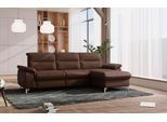 Ecksofa SIT & MORE "Astoria L-Form", braun (dunkelbraun), B:260cm H:91cm T:175cm, 100% Polyester, Sofas, Ecksofa, wahlweise mit motorischer Relaxfunktion
