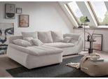 Ecksofa HOME AFFAIRE "Imola, bequem, aktuelle Steppung im Sitz, L-Form, Breite 270cm", silber, B:270cm H:90cm T:170cm, Microfaser PRIMABELLE (100% Polyester) / Struktur (82% Polyester, 9% Viscose, 7% Baumwolle, 2% Nylon);Kunstleder SOFTLUX / Struktur (82% Polyester, 9% Viscose, 7% Baumwolle, 2% Nylon);Cord (93% Polyester, 7% Polyamid), Sofas, Ecksofa, wahlweise mit Bettfunktion