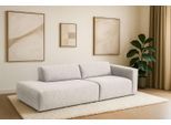 2-Sitzer HOME AFFAIRE "Noord mit Kedernaht, Breite 227 cm", beige (cream), B:227cm H:71cm T:96cm, 100% Polyester, Sofas, 2-Sitzer, Cord, Struktur, Webstoff, mit Wellenunterfederung, Massivholzrahmen