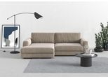 Ecksofa TRENDMANUFAKTUR "Bourbon, Mega Designsofa mit tollem Sitzkomfort, Breite 250cm, L-Form", beige, B:250cm H:84cm T:176cm, 88% Polyester, 12% Polyacryl, Sofas, Ecksofa, extra tiefe Sitzfläche, wahlweise mit Sitztiefenverstellung