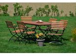 Garten-Essgruppe MERXX "Schloßgarten", beige (natur), Sitzmöbel-Sets, Garten-Essgruppe