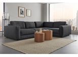 Ecksofa HOME AFFAIRE "Bloomfield, Breite 304cm, Mega Polsterecke mit viel Platz, L-Form", braun (obsidian), B:304cm H:84cm T:224cm, 100% Polyester, Sofas, Ecksofa, extra tiefe Sitzfläche, wahlweise mit Sitztiefenverstellung