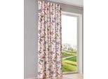 Vorhang HEINE HOME Gr. 1, weiß, bunt, B:135cm H:145cm, Polyester, Gardinen, Vorhang