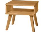 Nachtkonsole HASENA "Stand", braun, B:48cm H:42cm T:38cm, Massivholz, Sideboards, Nachtkonsole