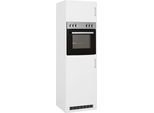 Backofen/Kühlumbauschrank KOCHSTATION "KS-Paris", weiß (weiß, weiß), B:60cm H:200cm T:60cm, Schränke, Backofen/Kühlumbauschrank, Breite 60 cm