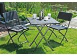 Balkonset GARDEN PLEASURE "VENTANA", schwarz, Sitzmöbel-Sets, Balkonset