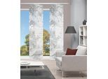 Schiebegardine VISION S "RAGUL 2er SET" Gr. 1, grau, B:60cm H:260cm, Polyester, Gardinen, Schiebegardine, Schiebevorhang Digidruck 2er Set RAGUL