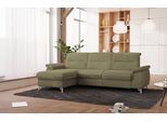 Ecksofa SIT & MORE "Astoria L-Form", grün, B:260cm H:91cm T:175cm, 100% Polyester, Sofas, Ecksofa, wahlweise mit motorischer Relaxfunktion