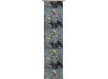 Schiebegardine WIRTH "Dragons" Gr. 3, grau, B:60cm H:225cm, Satin, Polyester, Gardinen, Schiebegardine, Universal Pictures