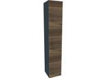 Hochschrank WELLTIME "Lacona", transparent (weiß, neutral), B:30cm H:162cm T:31,8cm, Holzwerkstoff, Schränke, Hochschrank