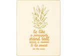 Kinderdecke BIEDERLACK "Pineapple", beige (natur, grün), B:150cm L:200cm, Baumwolle, Polyacryl, Polyester, Wohndecken, Kinderdecke, mit Schriftzug und Motiv, Kuscheldecke
