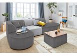 Sofa-Eckelement OTTO HOME "Alesund", grau (anthrazit), B:182cm H:84cm T:100cm, Cord (100% Polyester);Filzoptik (100% Polyester), Polsterelemente, Sofa-Eckelement, als Einzelteile oder Modulteil