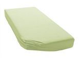 Spannbettlaken BELLANA "Jersey Classic", grün (lindgrün), 1 Stk., Jersey, 60x120 60x130 60x140 70x120 70x130 70x140 25cm, Jersey, Obermaterial: 100% Baumwolle, Bettlaken, Spannbettlaken, für Kinder und Babys aus reiner Baumwolle