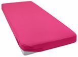 Spannbettlaken BELLANA "Jersey Classic", pink (fuchsia), 1 Stk., Jersey, 60x120 60x130 60x140 70x120 70x130 70x140 25cm, Jersey, Obermaterial: 100% Baumwolle, Bettlaken, Spannbettlaken, für Kinder und Babys aus reiner Baumwolle
