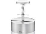 Burgerpresse GEFU "PÄTTI", silber, B:14cm T:14cm Ø:11,5cm, Edelstahl 18/10, Küchenpressen, Burgerpresse, robust dank hochwertigem Edelstahl