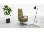TV-Sessel SIT & MORE "Vario Comfort, inkl. Kopfteilverstellung & 360 Drehfunktion", grün (olive), B:70cm H:124cm T:85cm, 100% Polyester, Sessel, TV-Sessel, inkl. Herz-Waage-Funktion & 3 Motoren, Höhe der Armlehnen 62cm