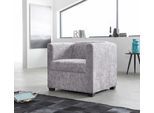Sessel HOME AFFAIRE "Bob Cocktailsessel, Clubsessel, Loungesessel", silber, B:72cm H:68cm T:75cm, Luxus-Microfaser (92% Polyester, 8% Nylon) );Struktur fein ( 100% Polyester);Struktur in Chenille-Optik (30% Polyester, 70% Polyacryl);Chenillestruktur (40% Polyester, 60% Polyacryl), Sessel, Sessel, in verschiedenen modernen Farben und Qualitäten