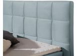 Boxspringbett HOME AFFAIRE "Loomis", blau (mittelblau), B:178cm L:210cm, Komplettbetten, Boxspringbett, inkl. Topper, wahlweise in H2, H3 oder H4 erhältlich