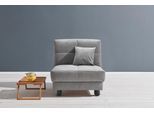 Schlafsofa ELL + ELL "Tilda", grau, B:85cm H:90cm T:100cm, 100% Polyester, Sofas, Schlafsofa, Breite 85 cm, inkl. 1 Zierkissen