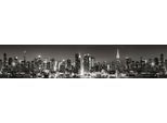 Küchenrückwand EXPRESS KÜCHEN "New York", grau, B:280cm H:55,9cm, Holzwerkstoff, Spritzschutzwände, Küchenrückwand