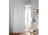 Gardine HOMING "Ava" Gr. 1, grau, B:135cm H:245cm, Polyester, Gardinen, Gardine, Fertigschal