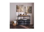 Mehrzweckregal HEINE HOME, schwarz, B:82cm H:63,5cm T:31cm, Kunststoff, Metall, Regale, Mehrzweckregal
