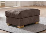 Hocker HOME AFFAIRE "Ventura", braun, B:70cm H:44cm T:70cm, Struktur (100% Polyester);Luxus-Microfaser (90% Polyester, 10% Polyamid);Luxus-Microfaser in Lederoptik (100% Polyester), Hocker, Hocker