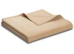 Wohndecke BIEDERLACK "Unicolour", beige, B:150cm L:200cm, Baumwolle, Polyacryl, Polyester, Wohndecken, Wohndecke, in vielen Farben