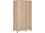 Kleiderschrank GAMI "CALYPSO SCHRANKE 2 TÜREN", braun (eiche bocage nachbildung), B:101cm H:194cm T:60cm, Holzwerkstoff, Schränke, Kleiderschrank, Praktischer und ausgestatteter Kleiderschrank zum Verstauen von allem.