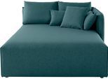 Ottomane OTTO HOME "Nöre", blau (petrol), B:138cm H:86cm T:168cm, 100% Polyester, Sofas, Ottomane, Lounge-Modul - zum eigenen Zusammenstellen, Breite 138cm, Tiefe 168cm