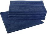 Gaestehandtuecher DYCKHOFF "Siena", blau (tintenblau), B:30cm L:50cm, Frottier, Obermaterial: 100% Baumwolle, Handtücher, Gaestehandtuecher, mit Bordüre