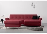 Polsterhocker HOME AFFAIRE "Maredo", rot (bordeaux), B:90cm H:49cm T:60cm, Hocker, Polsterhocker, Federkern-Polsterung, passend zur "Maredo"-Serie