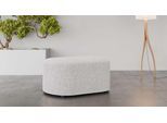 Polsterhocker OTTO HOME "Polsterhocker Tvinne, mit Wellenunterfederung", grau (hellgrau), B:90cm H:44cm T:50cm, 100% Polyester, Hocker, Polsterhocker, passend zum Ecksofa, auch in Bouclé, B/T/H: 90/50/44 cm
