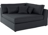 Sofa-Eckelement OTTO HOME "Enid", grau (anthrazit), B:130cm H:75cm T:130cm, Baumwollmix (60% Baumwolle/40% Leinen);Struktur fein (100% Polyester);Samtoptik (100% Polyester);Samtvelours (100% Polyester);Struktur (100% Polyester);Struktur recycelt (100% recyceltes Polyester), Polsterelemente, Sofa-Eckelement, Teil eines Modulsofas, fester Sitzkomfort, auch in Breitcord