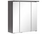 Spiegelschrank WELLTIME "Ravenna", grau (graphit), B:80cm H:68cm T:20cm, Schränke, Spiegelschrank, Breite 80 cm