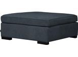 Polsterhocker HOME AFFAIRE "Skara", blau (graublau), B:90cm H:48cm T:100cm, 100% Polyester, Hocker, Polsterhocker, Passend zur Serie »Skara«.