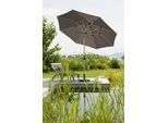 Sonnenschirm SCHNEIDER SCHIRME "Venedig", grau, Obermaterial: 100% Polyester, Standschirme, Sonnenschirm, ohne Schirmständer