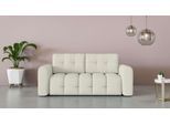 2-Sitzer OTTO HOME "Manilla, trendige Steppung, 2 Rückenkissen, B/T/H 195/107/91 cm", beige (creme), B:195cm H:91cm T:107cm, 100% Polyester, Sofas, 2-Sitzer, mit Wellenunterfederung, in verschiedenen Materialien und Farben