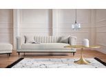 3-Sitzer HOME AFFAIRE "Chamby New", beige (natur), B:210cm H:71,5cm T:85cm, Bouclé (100% Polyester), Sofas, 3-Sitzer, im Bouclé-Strukturbezug mit Steppung im Lehnenbereich