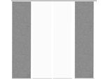 Schiebegardine HOME WOHNIDEEN "PIVE 4er SET" Gr. 1, grau, B:60cm H:245cm, Polyester, Gardinen, Schiebegardine, Schiebevorhang Digidruck 4er Set PIVE