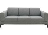 3-Sitzer "LOOKS VII", grau (salz, pfeffer), B:210cm H:82cm T:90cm, 100% Polyester, LOOKS BY WOLFGANG JOOP, Sofas, 3-Sitzer, klare Linien, edles Design