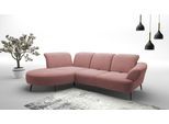 Ecksofa SIT & MORE "Dance, L-Form, inkl. Sitztiefenverstellung", rosa (rose), B:313cm H:91cm T:208cm, 95%Polyester 5%Polyamid, Sofas, Ecksofa, inkl. Click&Seat, optional mit Kopfteilverstellung